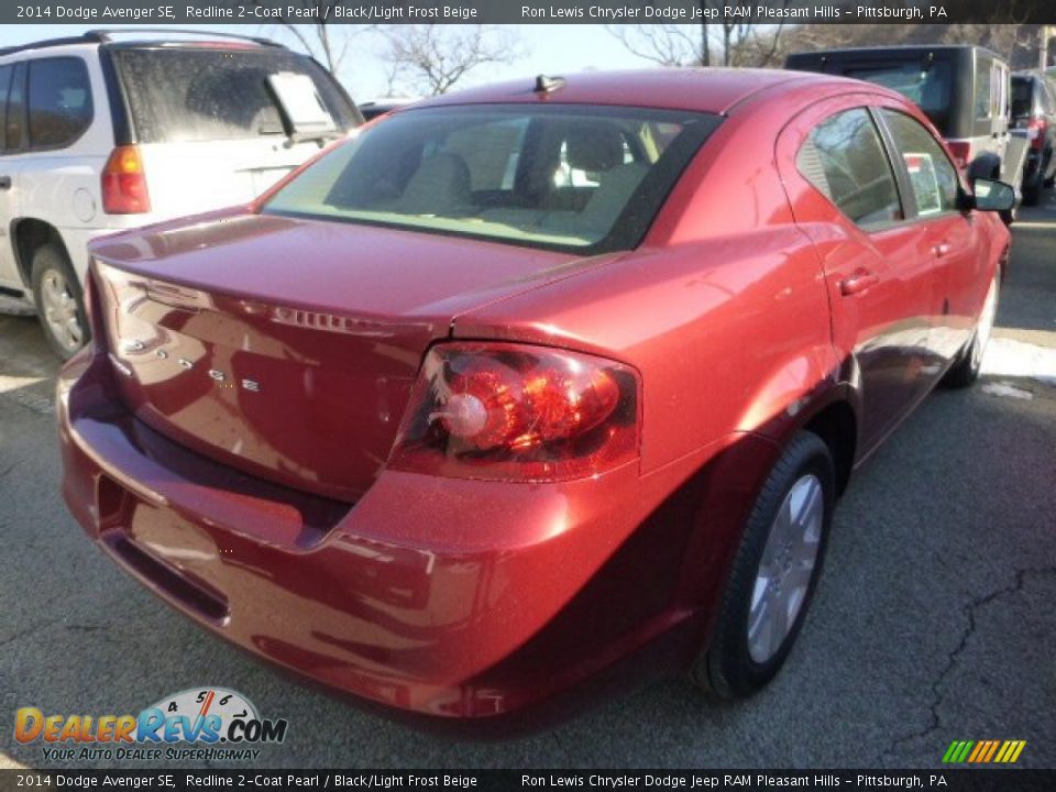 2014 Dodge Avenger SE Redline 2-Coat Pearl / Black/Light Frost Beige Photo #4