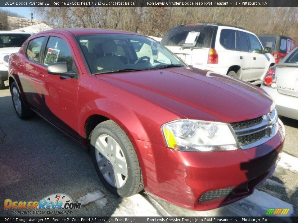 2014 Dodge Avenger SE Redline 2-Coat Pearl / Black/Light Frost Beige Photo #5