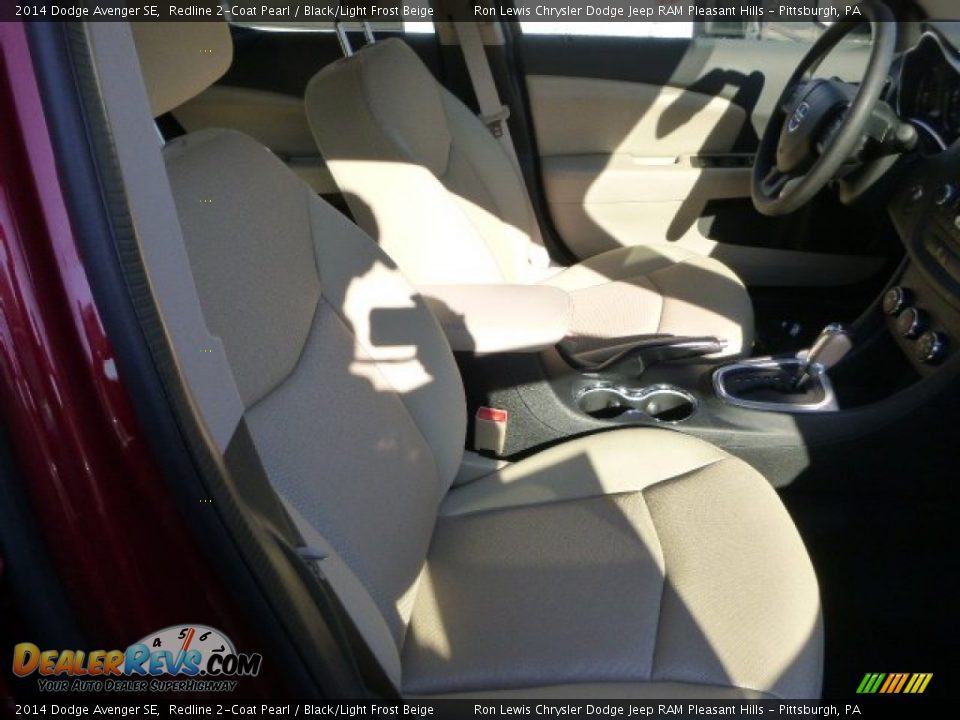 2014 Dodge Avenger SE Redline 2-Coat Pearl / Black/Light Frost Beige Photo #8