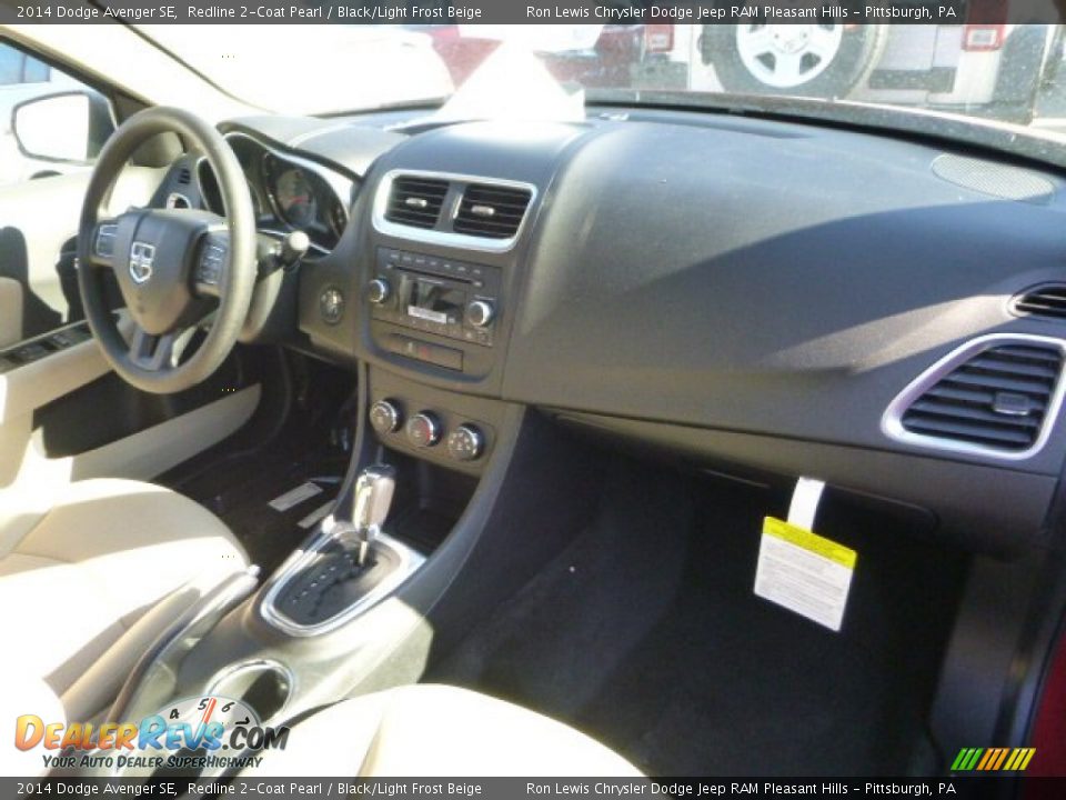 2014 Dodge Avenger SE Redline 2-Coat Pearl / Black/Light Frost Beige Photo #9