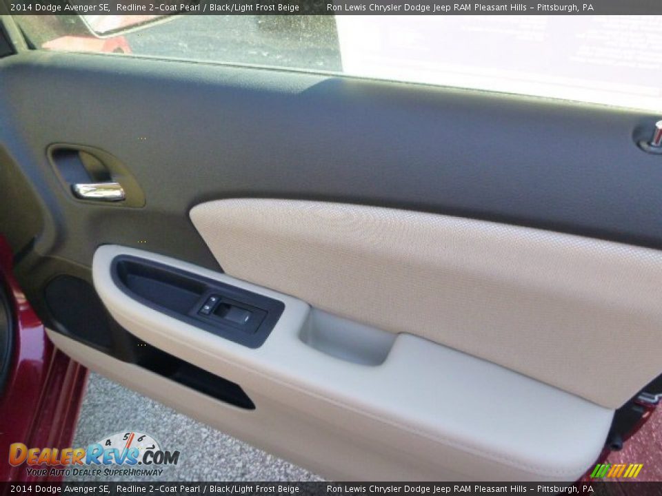 2014 Dodge Avenger SE Redline 2-Coat Pearl / Black/Light Frost Beige Photo #10