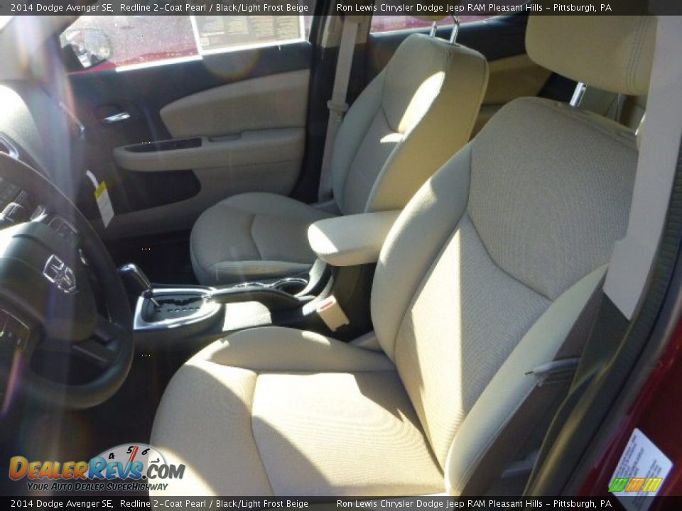 2014 Dodge Avenger SE Redline 2-Coat Pearl / Black/Light Frost Beige Photo #12