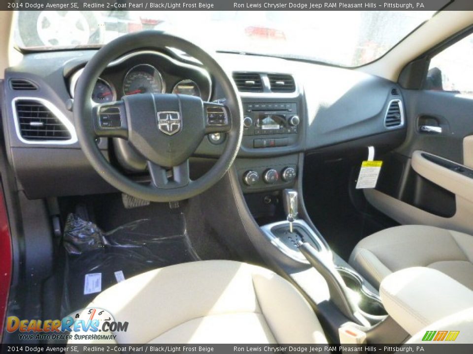 2014 Dodge Avenger SE Redline 2-Coat Pearl / Black/Light Frost Beige Photo #14