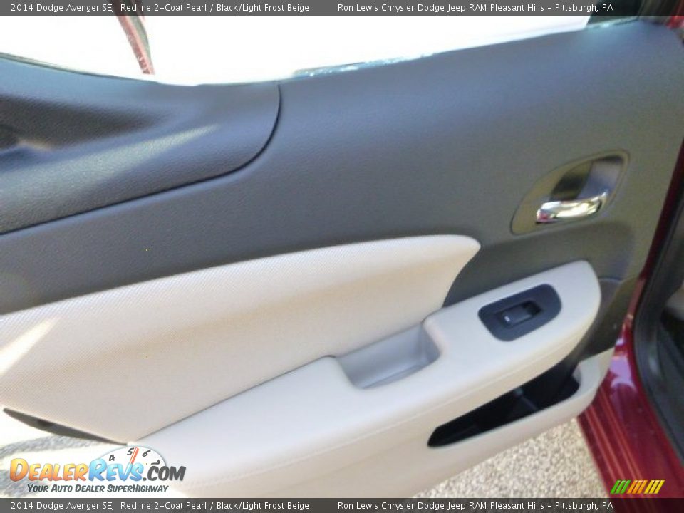 2014 Dodge Avenger SE Redline 2-Coat Pearl / Black/Light Frost Beige Photo #15