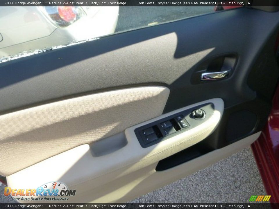 2014 Dodge Avenger SE Redline 2-Coat Pearl / Black/Light Frost Beige Photo #16
