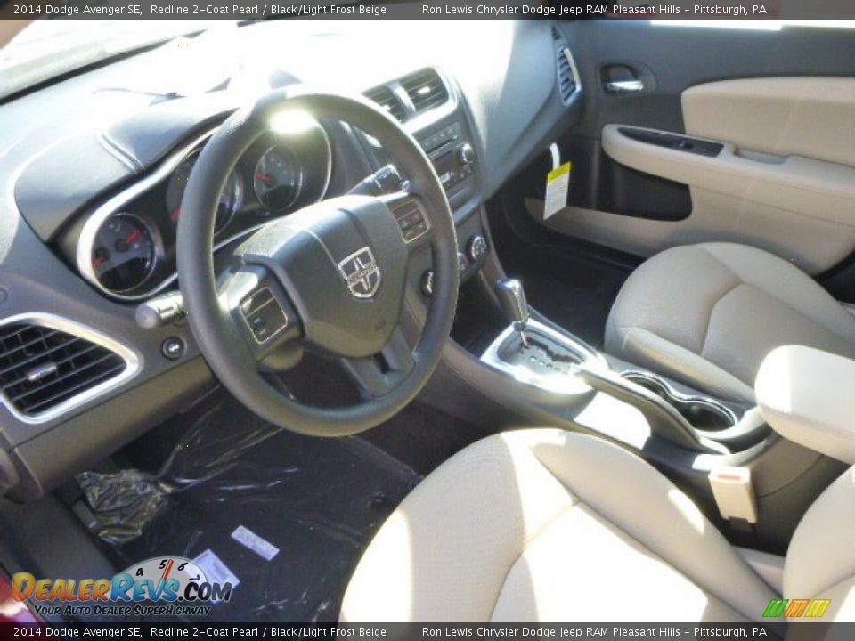 2014 Dodge Avenger SE Redline 2-Coat Pearl / Black/Light Frost Beige Photo #17