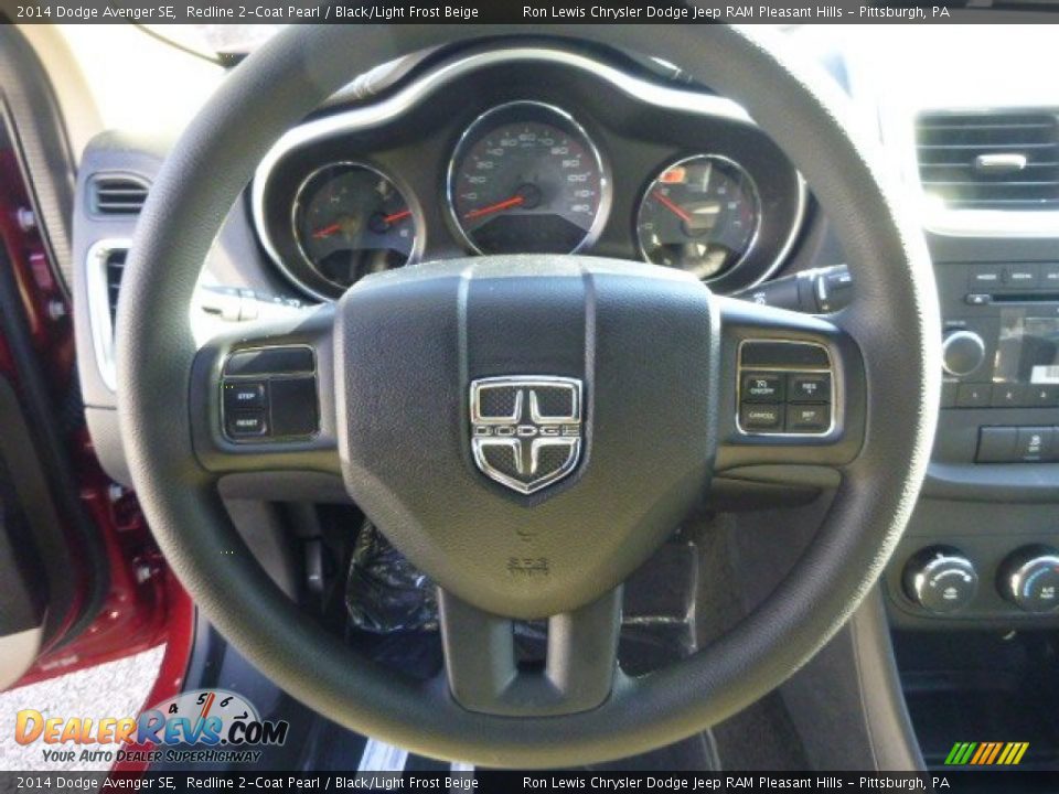 2014 Dodge Avenger SE Redline 2-Coat Pearl / Black/Light Frost Beige Photo #18