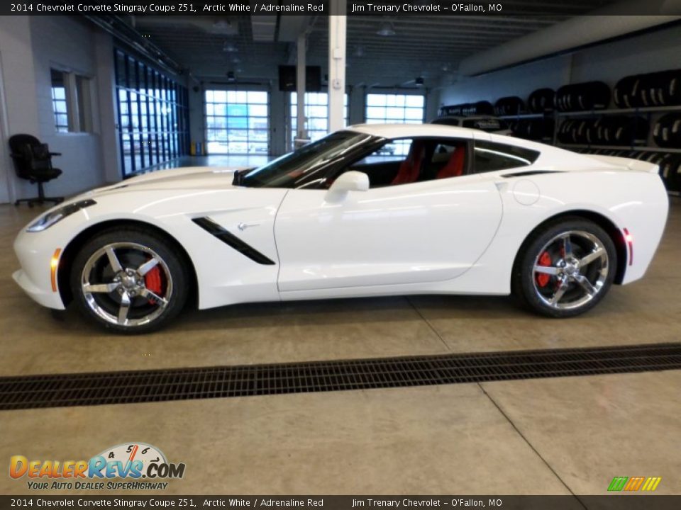 Arctic White 2014 Chevrolet Corvette Stingray Coupe Z51 Photo #7