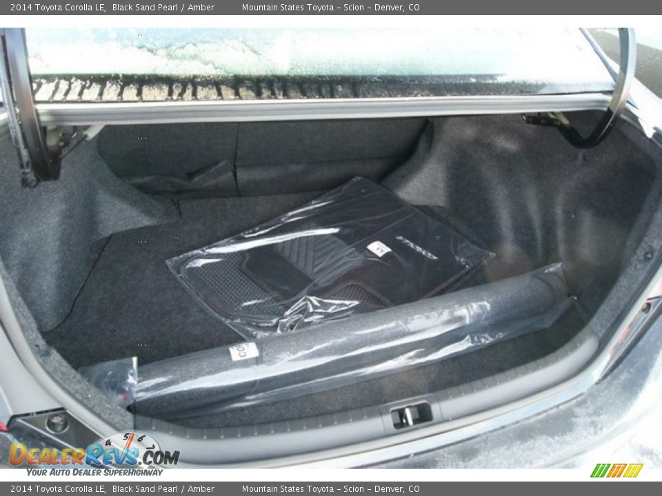 2014 Toyota Corolla LE Black Sand Pearl / Amber Photo #8