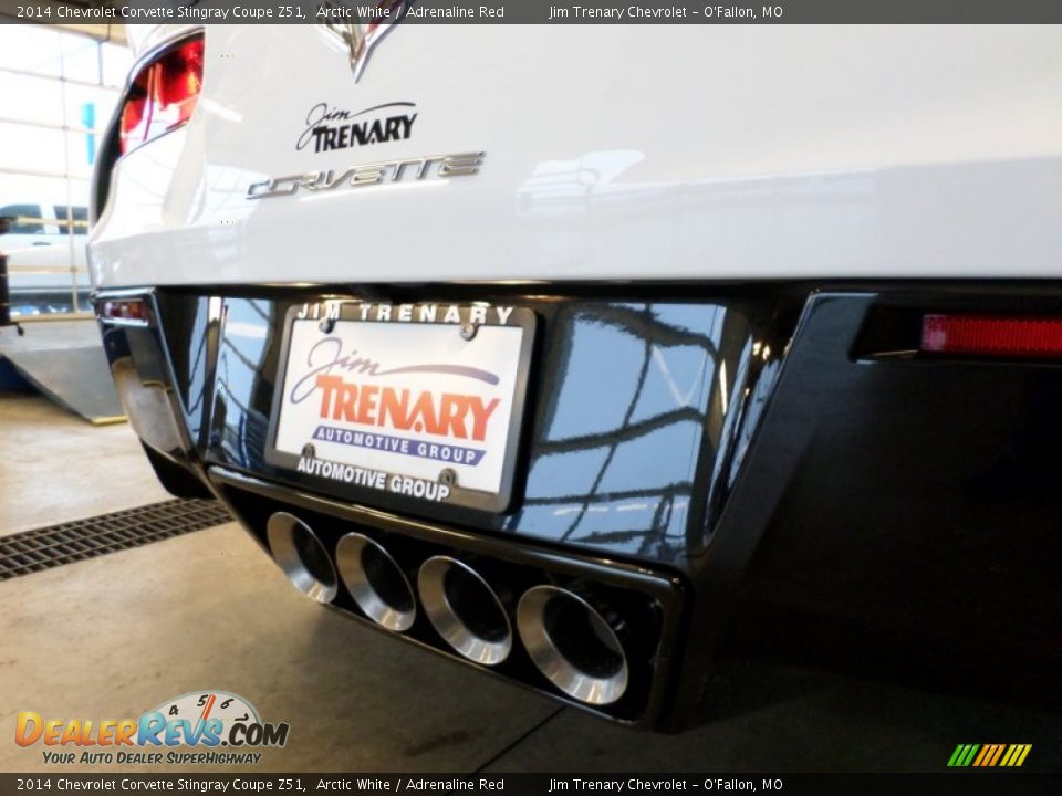 2014 Chevrolet Corvette Stingray Coupe Z51 Arctic White / Adrenaline Red Photo #19