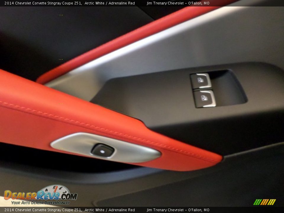 2014 Chevrolet Corvette Stingray Coupe Z51 Arctic White / Adrenaline Red Photo #25