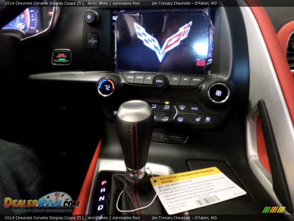 2014 Chevrolet Corvette Stingray Coupe Z51 Arctic White / Adrenaline Red Photo #26
