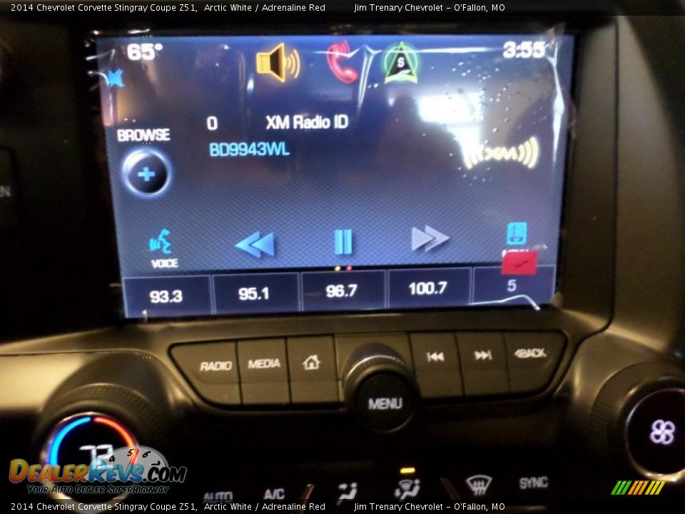 2014 Chevrolet Corvette Stingray Coupe Z51 Arctic White / Adrenaline Red Photo #29