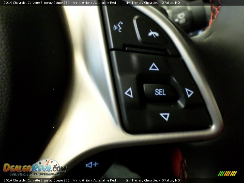 2014 Chevrolet Corvette Stingray Coupe Z51 Arctic White / Adrenaline Red Photo #31
