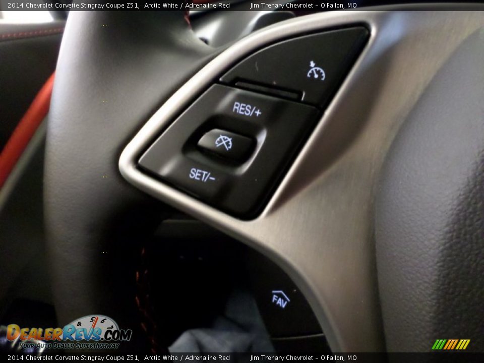 2014 Chevrolet Corvette Stingray Coupe Z51 Arctic White / Adrenaline Red Photo #32