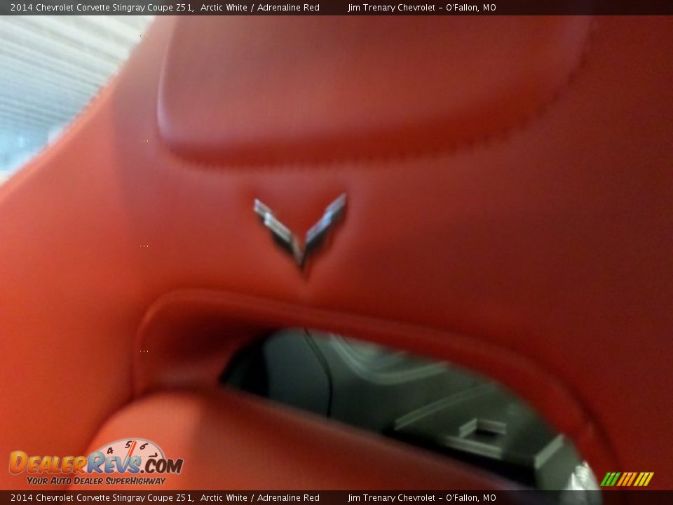 2014 Chevrolet Corvette Stingray Coupe Z51 Arctic White / Adrenaline Red Photo #35