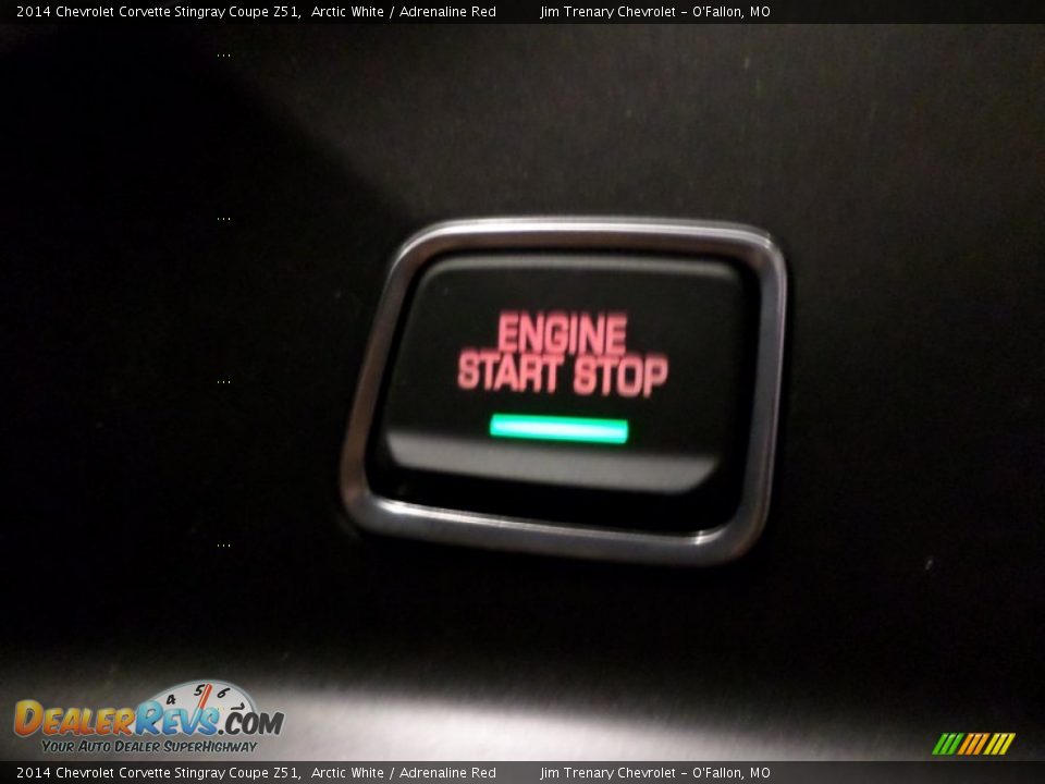 2014 Chevrolet Corvette Stingray Coupe Z51 Arctic White / Adrenaline Red Photo #36