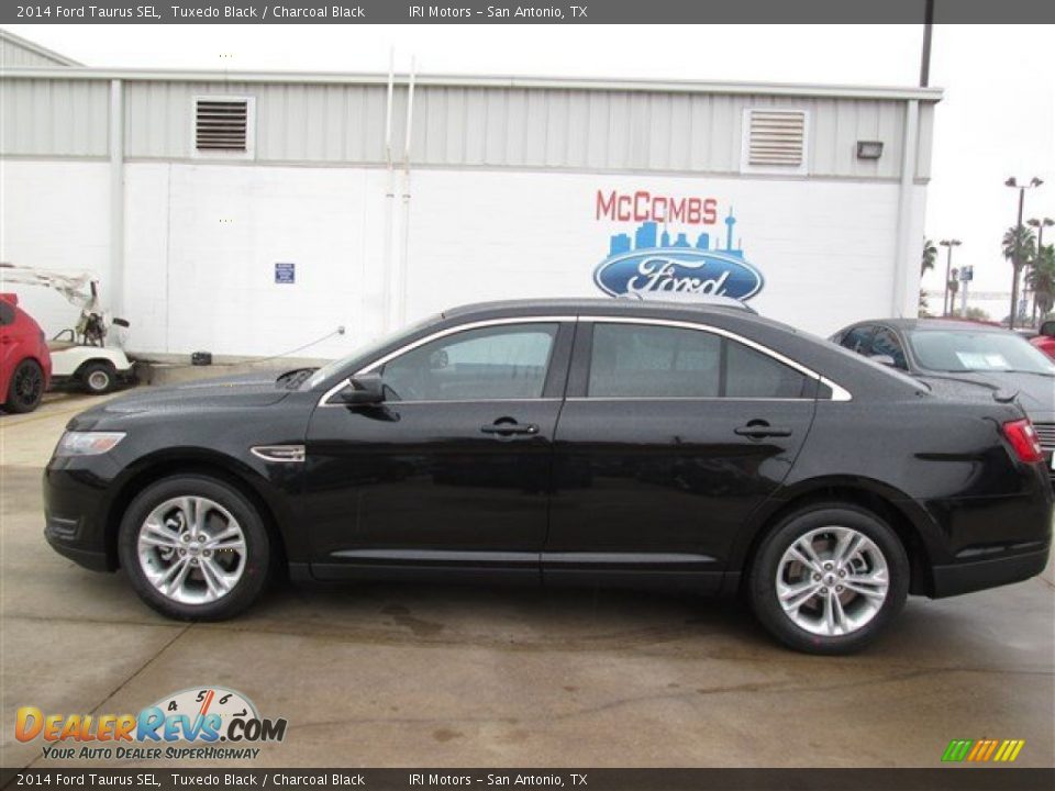 2014 Ford Taurus SEL Tuxedo Black / Charcoal Black Photo #2