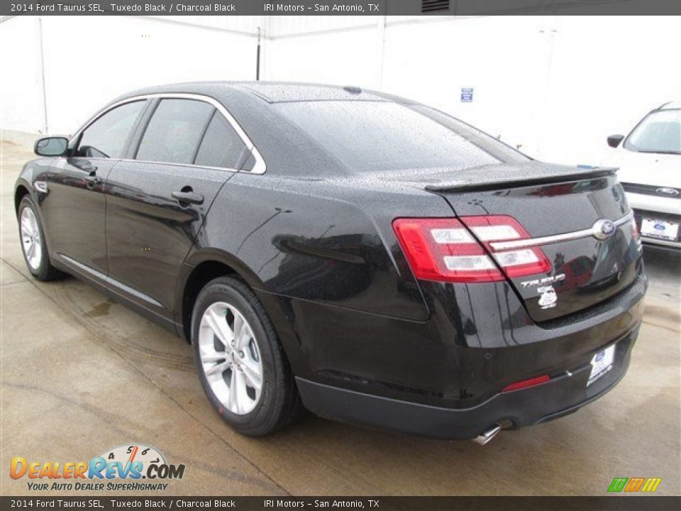 2014 Ford Taurus SEL Tuxedo Black / Charcoal Black Photo #3