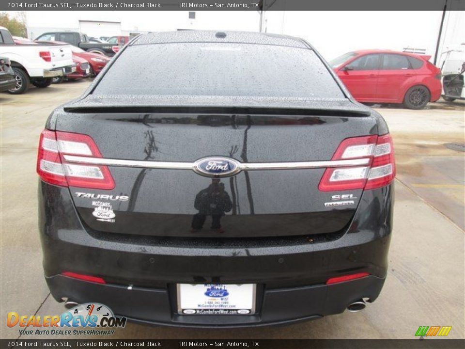 2014 Ford Taurus SEL Tuxedo Black / Charcoal Black Photo #4