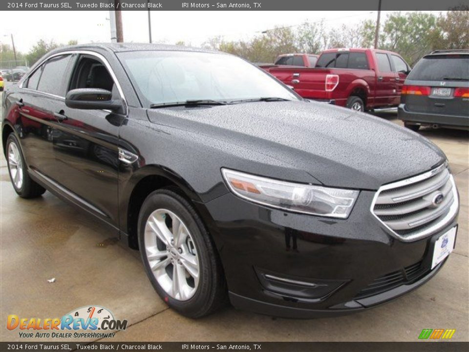 2014 Ford Taurus SEL Tuxedo Black / Charcoal Black Photo #7