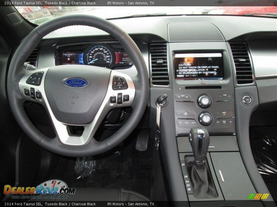 2014 Ford Taurus SEL Tuxedo Black / Charcoal Black Photo #15