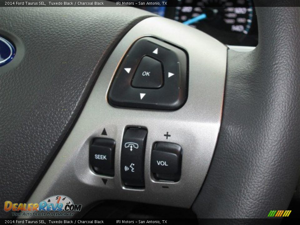 2014 Ford Taurus SEL Tuxedo Black / Charcoal Black Photo #17