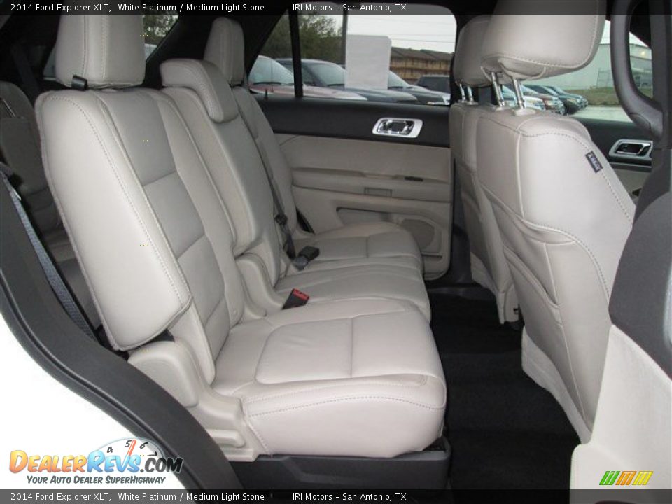 2014 Ford Explorer XLT White Platinum / Medium Light Stone Photo #12