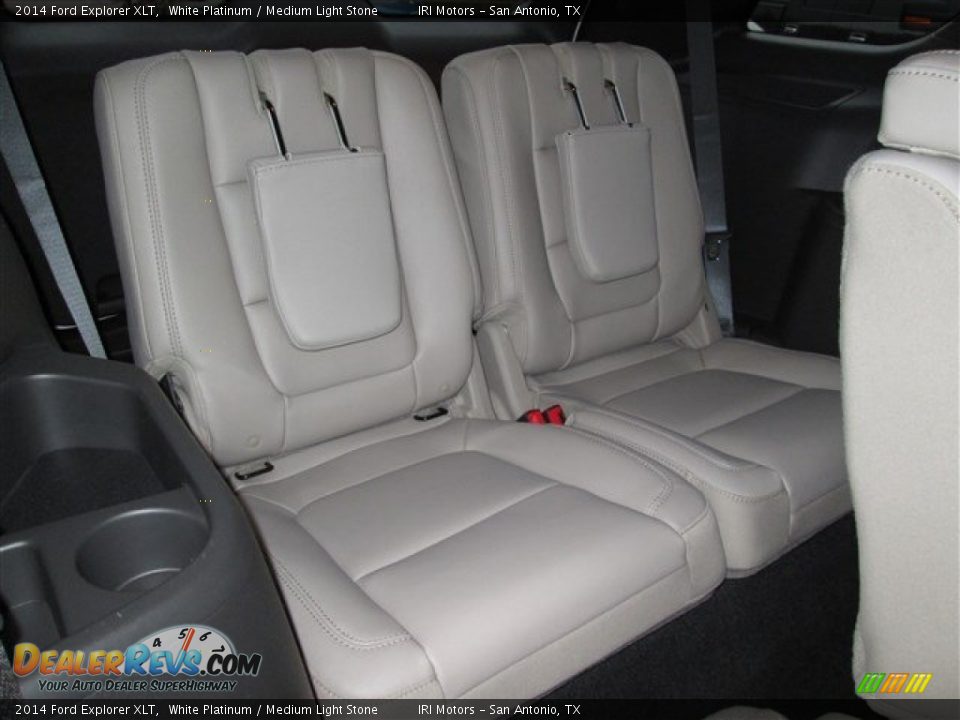 2014 Ford Explorer XLT White Platinum / Medium Light Stone Photo #13
