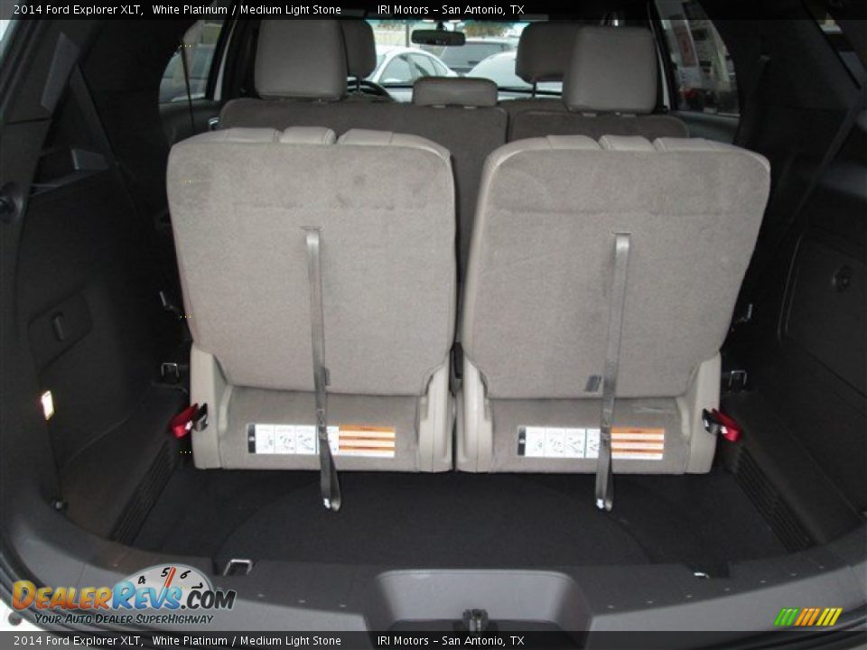 2014 Ford Explorer XLT White Platinum / Medium Light Stone Photo #14