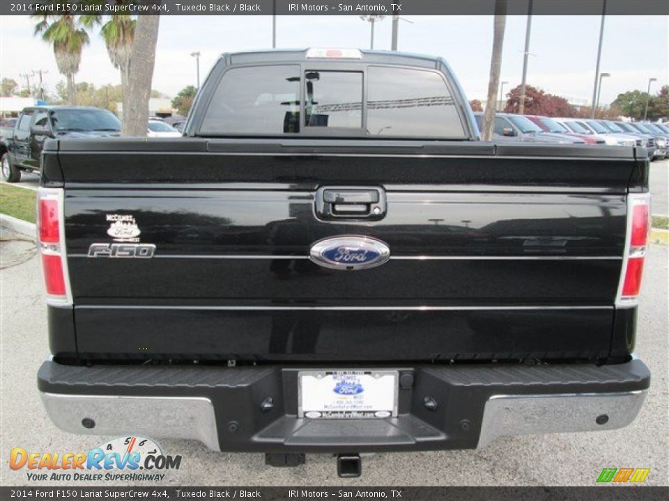 2014 Ford F150 Lariat SuperCrew 4x4 Tuxedo Black / Black Photo #4