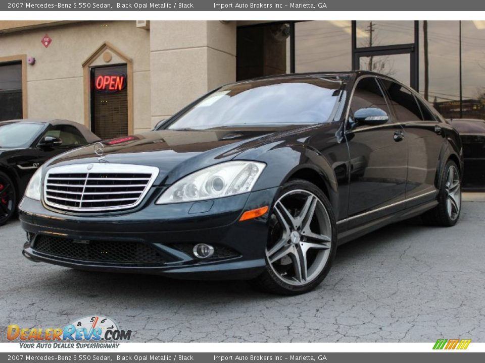 2007 Mercedes-Benz S 550 Sedan Black Opal Metallic / Black Photo #1