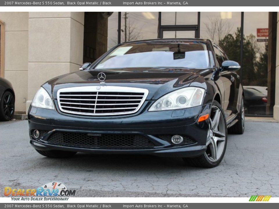 2007 Mercedes-Benz S 550 Sedan Black Opal Metallic / Black Photo #2