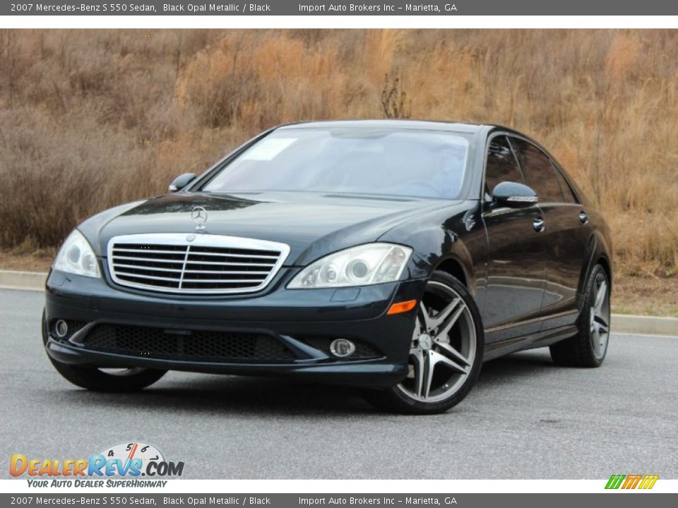 2007 Mercedes-Benz S 550 Sedan Black Opal Metallic / Black Photo #6