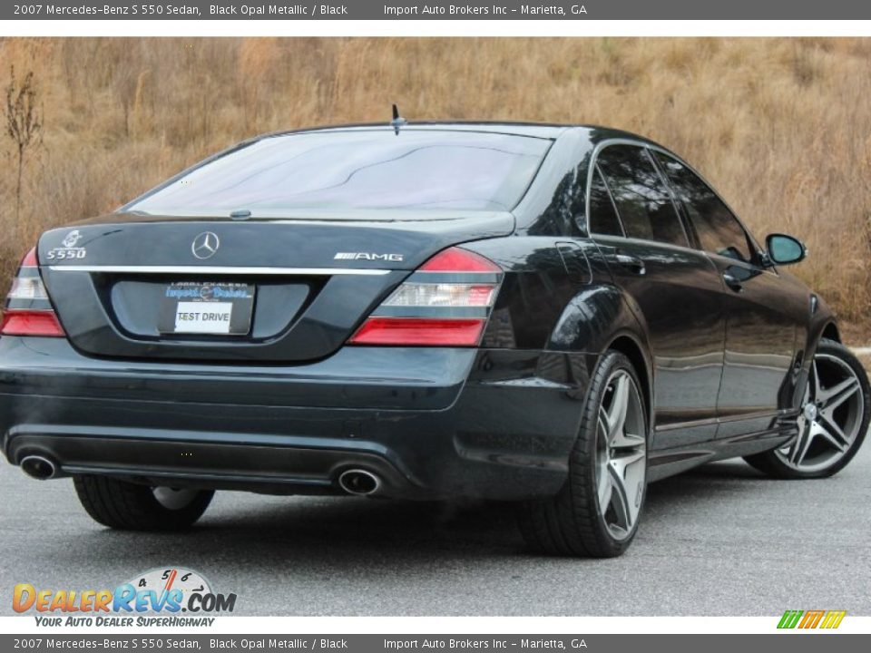 2007 Mercedes-Benz S 550 Sedan Black Opal Metallic / Black Photo #8