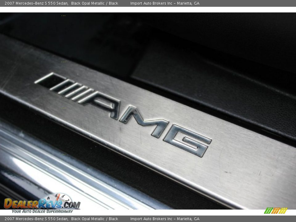 2007 Mercedes-Benz S 550 Sedan Black Opal Metallic / Black Photo #19