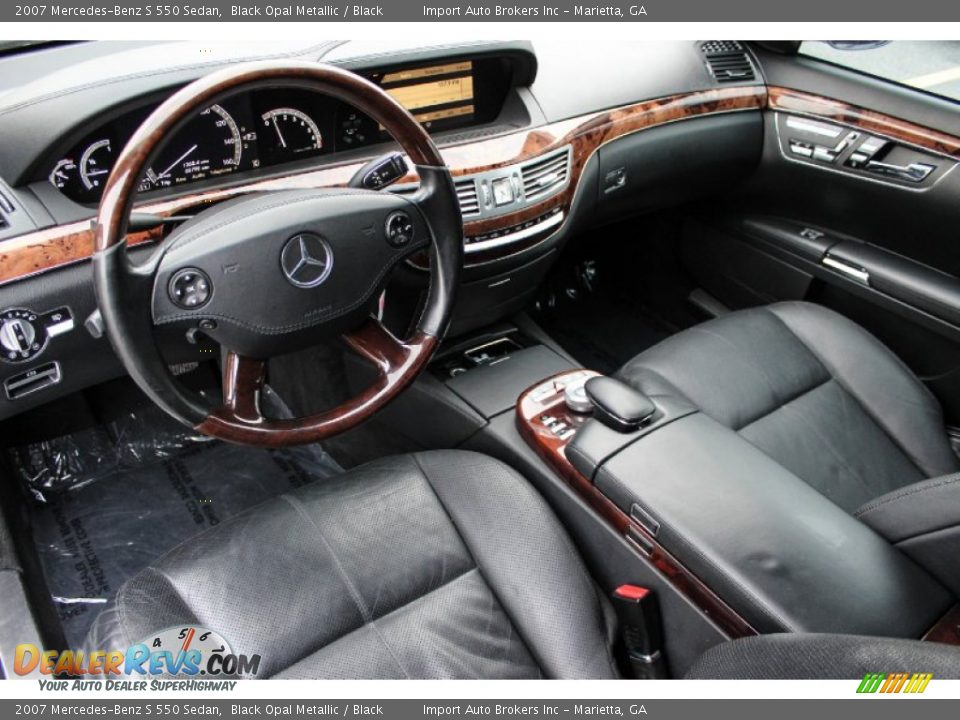 Black Interior - 2007 Mercedes-Benz S 550 Sedan Photo #20
