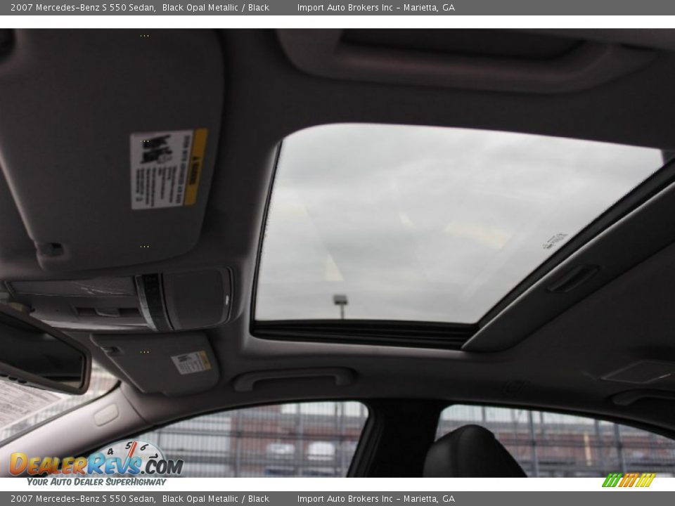 2007 Mercedes-Benz S 550 Sedan Black Opal Metallic / Black Photo #21