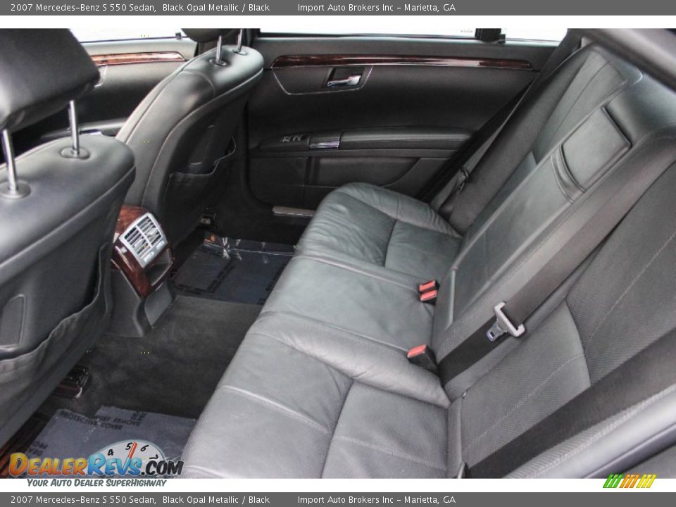 2007 Mercedes-Benz S 550 Sedan Black Opal Metallic / Black Photo #22