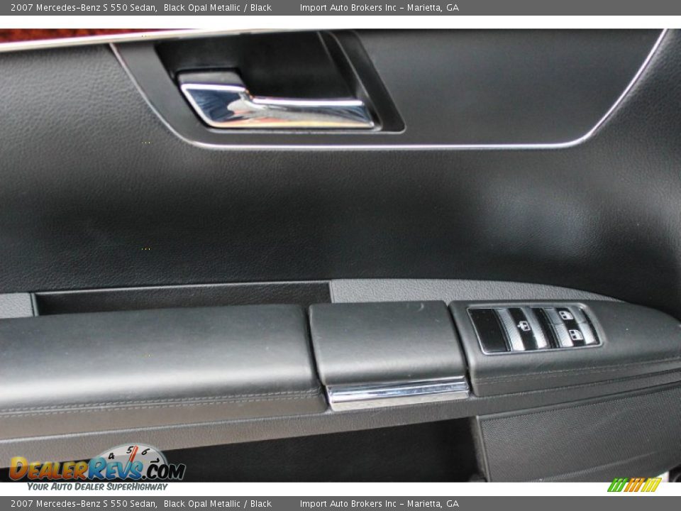 2007 Mercedes-Benz S 550 Sedan Black Opal Metallic / Black Photo #23