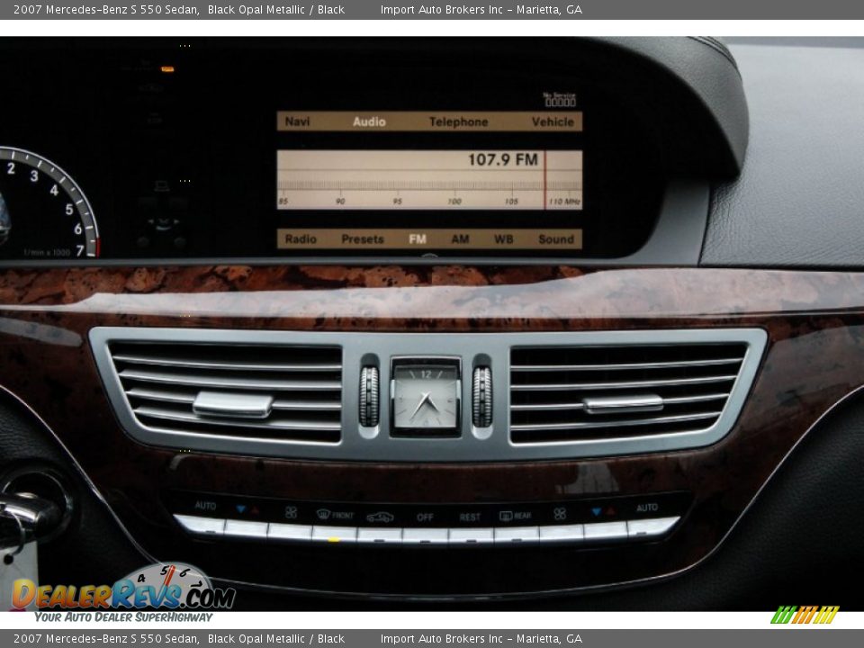 2007 Mercedes-Benz S 550 Sedan Black Opal Metallic / Black Photo #30