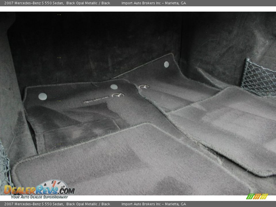 2007 Mercedes-Benz S 550 Sedan Black Opal Metallic / Black Photo #33