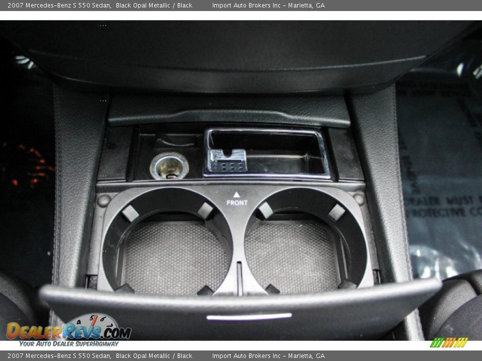 2007 Mercedes-Benz S 550 Sedan Black Opal Metallic / Black Photo #35