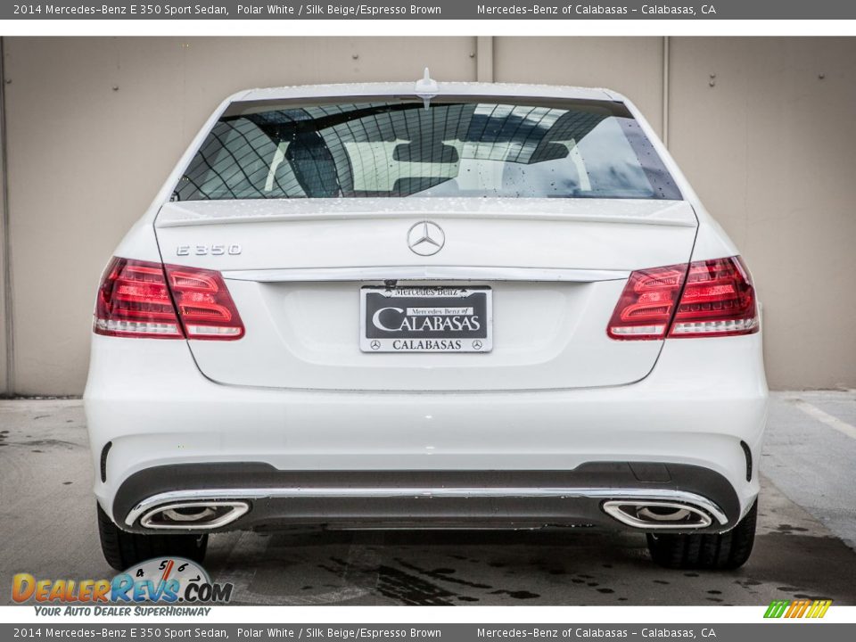 2014 Mercedes-Benz E 350 Sport Sedan Polar White / Silk Beige/Espresso Brown Photo #3
