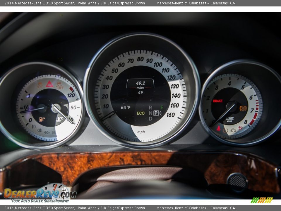 2014 Mercedes-Benz E 350 Sport Sedan Polar White / Silk Beige/Espresso Brown Photo #6