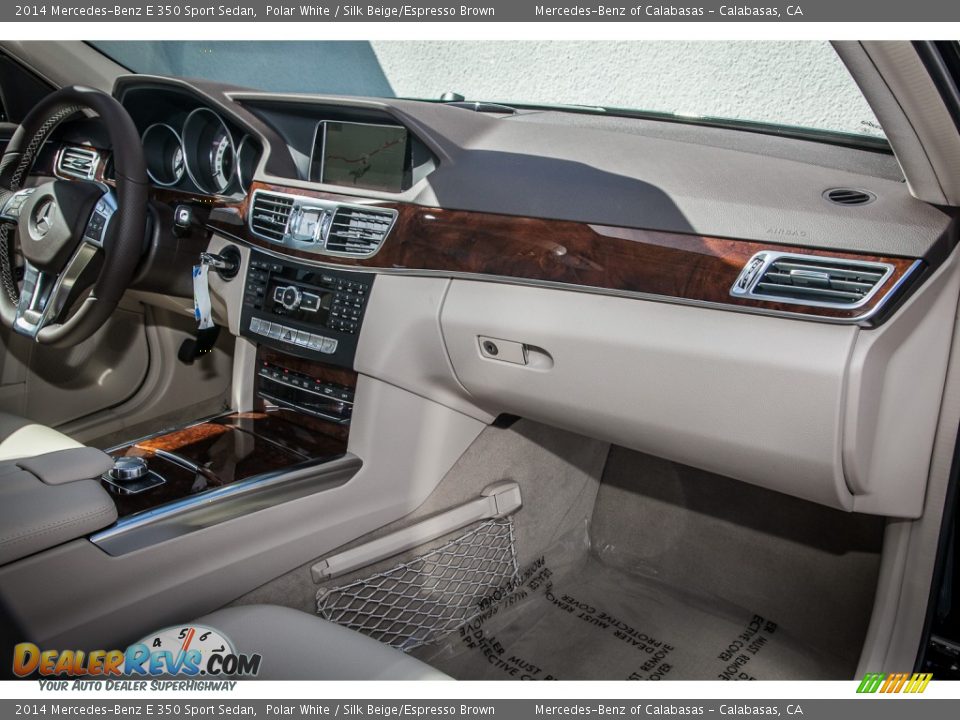 2014 Mercedes-Benz E 350 Sport Sedan Polar White / Silk Beige/Espresso Brown Photo #8