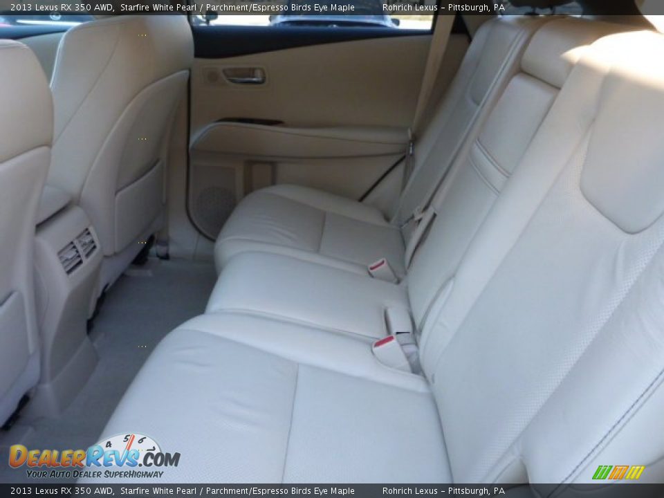 2013 Lexus RX 350 AWD Starfire White Pearl / Parchment/Espresso Birds Eye Maple Photo #5