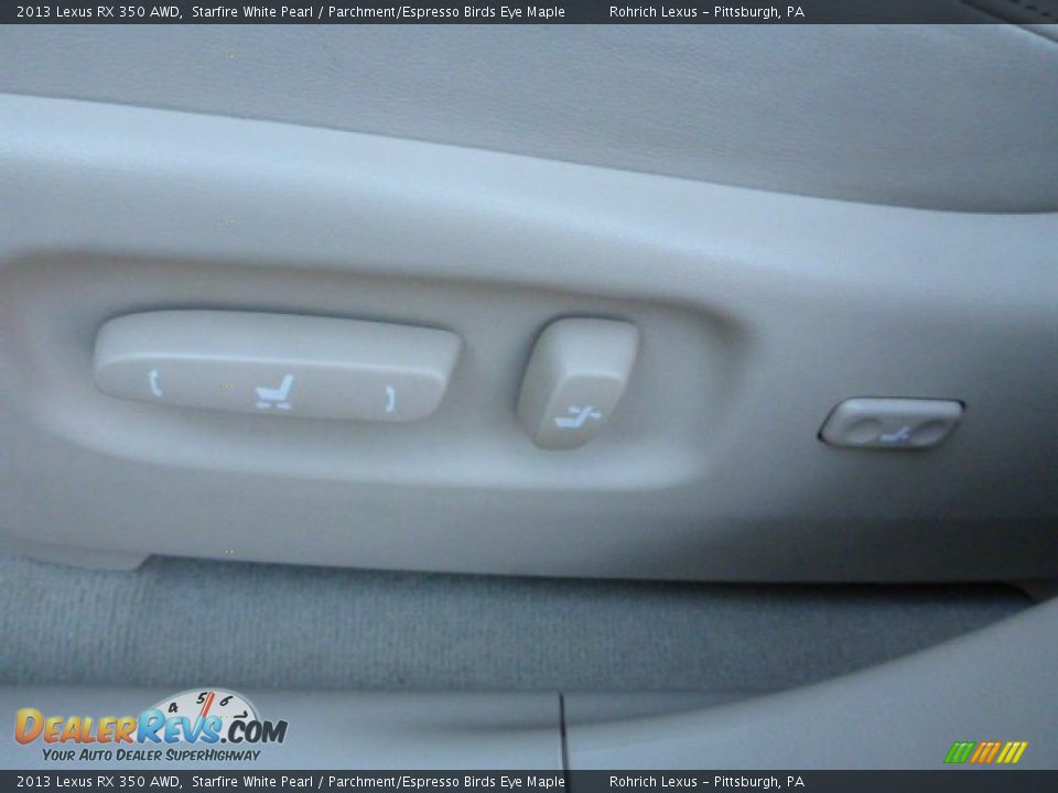 2013 Lexus RX 350 AWD Starfire White Pearl / Parchment/Espresso Birds Eye Maple Photo #20