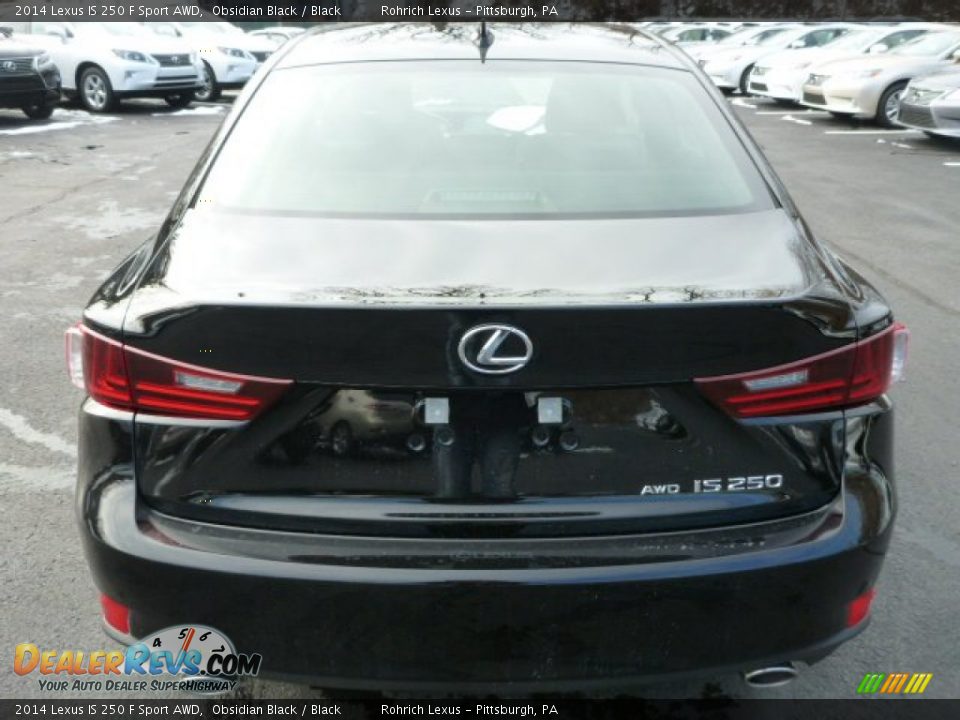2014 Lexus IS 250 F Sport AWD Obsidian Black / Black Photo #3