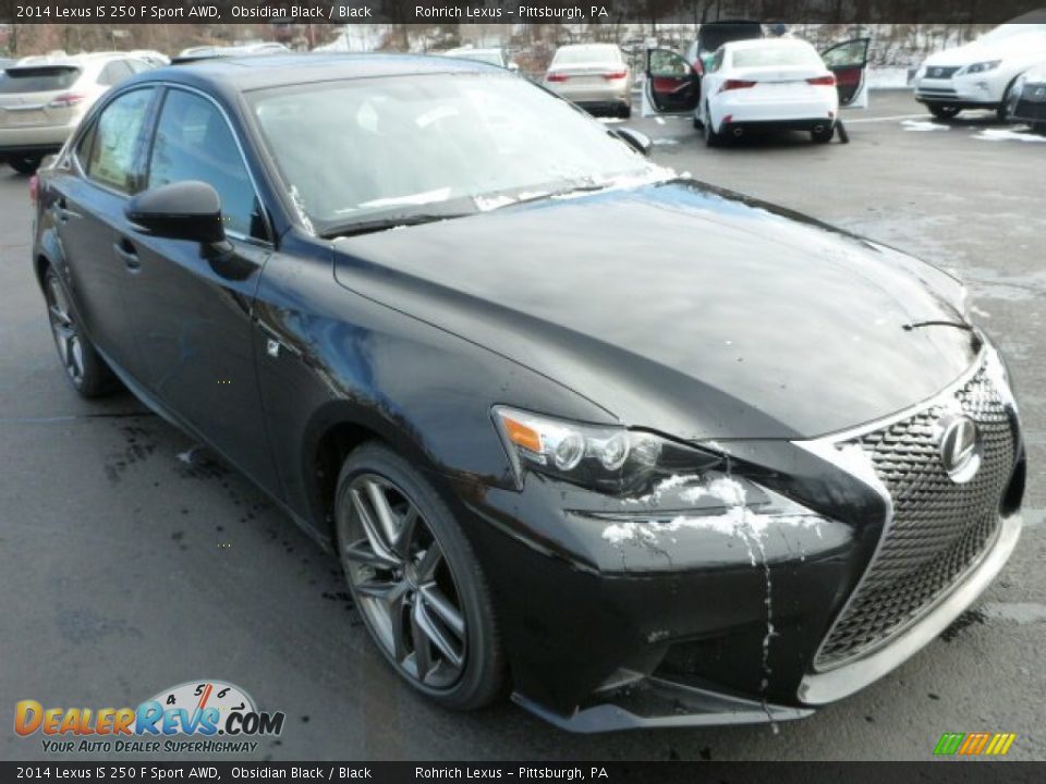 2014 Lexus IS 250 F Sport AWD Obsidian Black / Black Photo #6